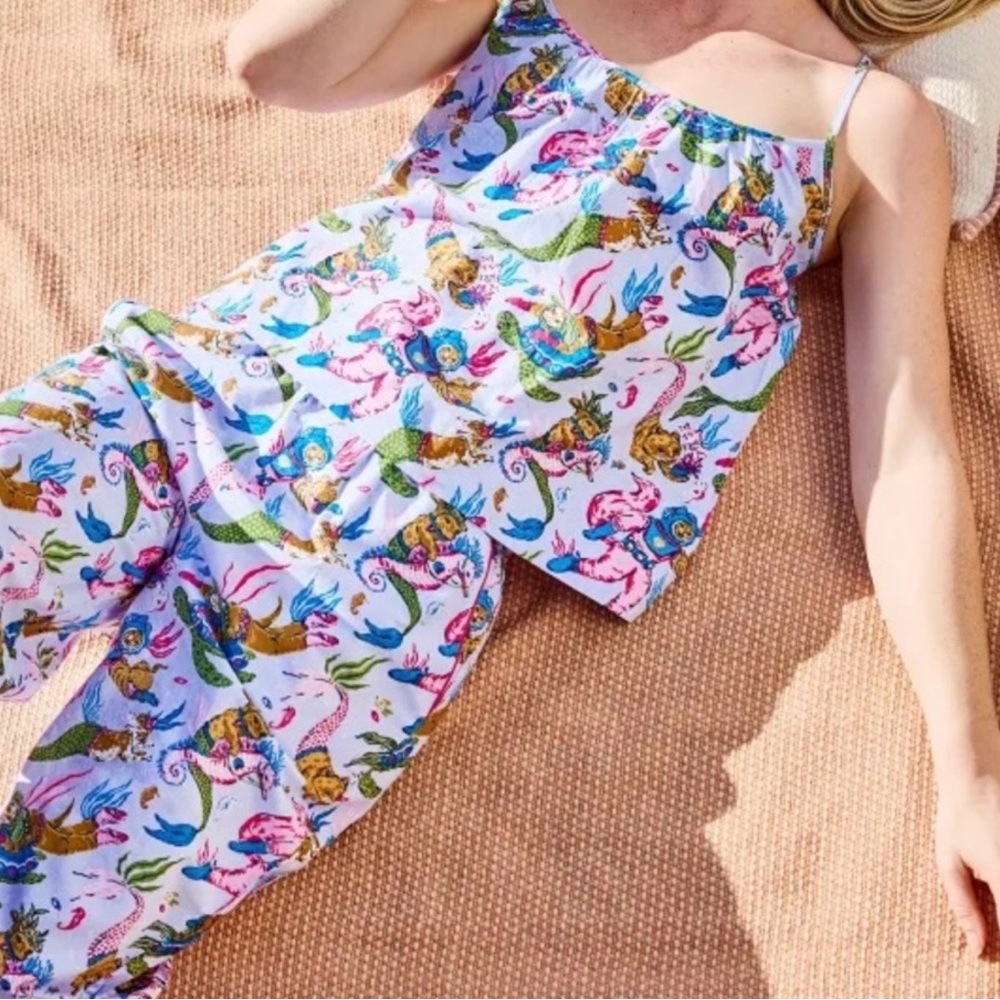 Printfresh Deep Sea Divers Cami - Cropped PJ set in Lavender Sorbet